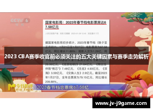 2023 CBA赛季收官前必须关注的五大关键因素与赛季走势解析 2023 CBA赛季收官前必须关注的五大关键因素与赛季走势解析