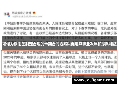 如何为穆谢奎制定合理的长期合同方案以促进其职业发展和球队利益
